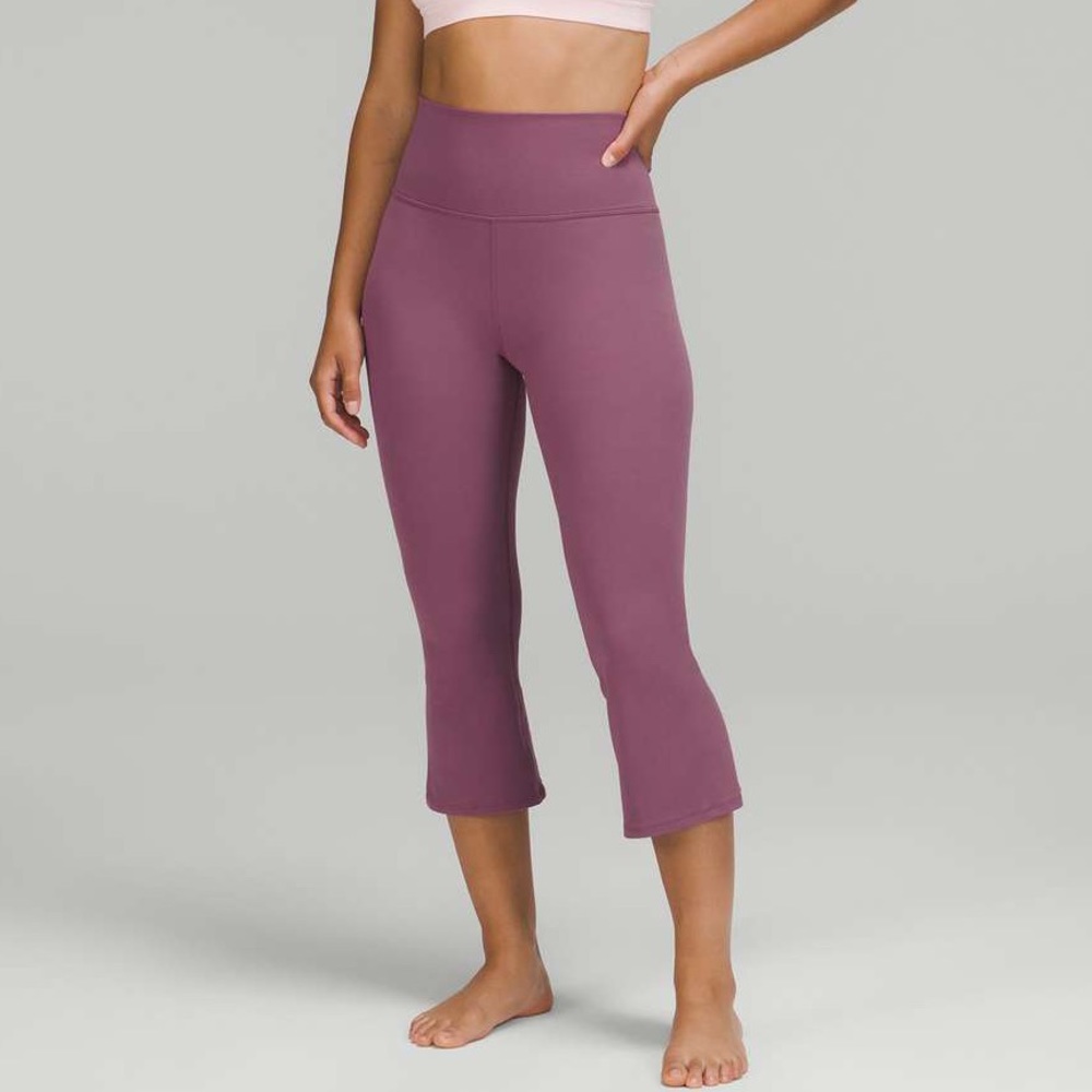 Lululemon Flare High-Rise Crop 21" in Vintage Plum